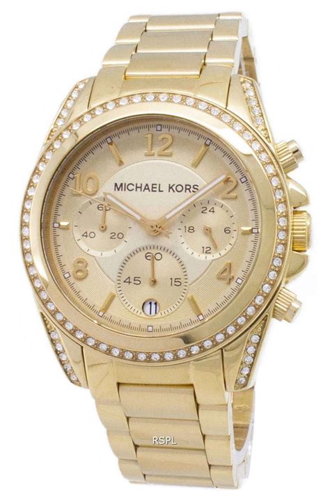 michael kors mk 5166|Michael Kors Golden Blair Glitz Watch MK5166.